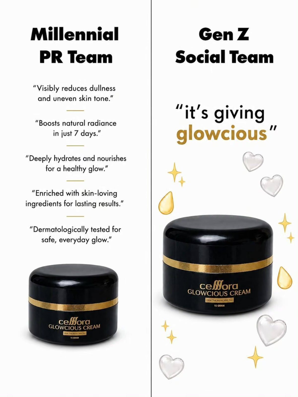 Moisturiser Pencerah Wajah: Glowcious Cream Celllora | Teknologi Stem Cell CIGF, Alpha Arbutin, Aloe Leaf Extract