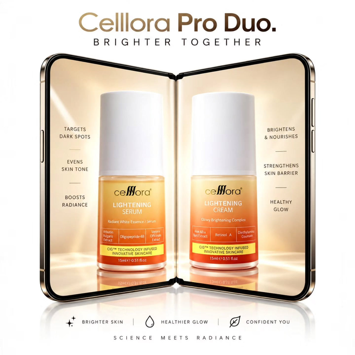 Serum Jeragat: Lightening Serum Celllora | Teknologi Stem Cell CIGF