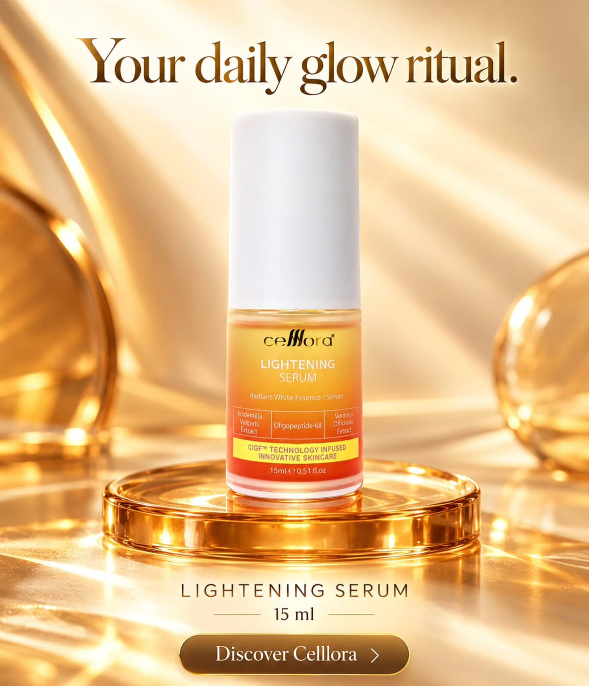 Serum Jeragat: Lightening Serum Celllora | Teknologi Stem Cell CIGF