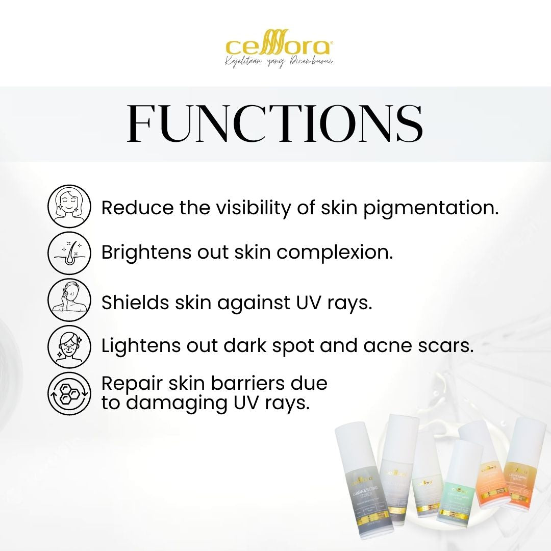 Set Jeragat: Anti-Pigmentation Celllora | Teknologi Stem Cell CIGF